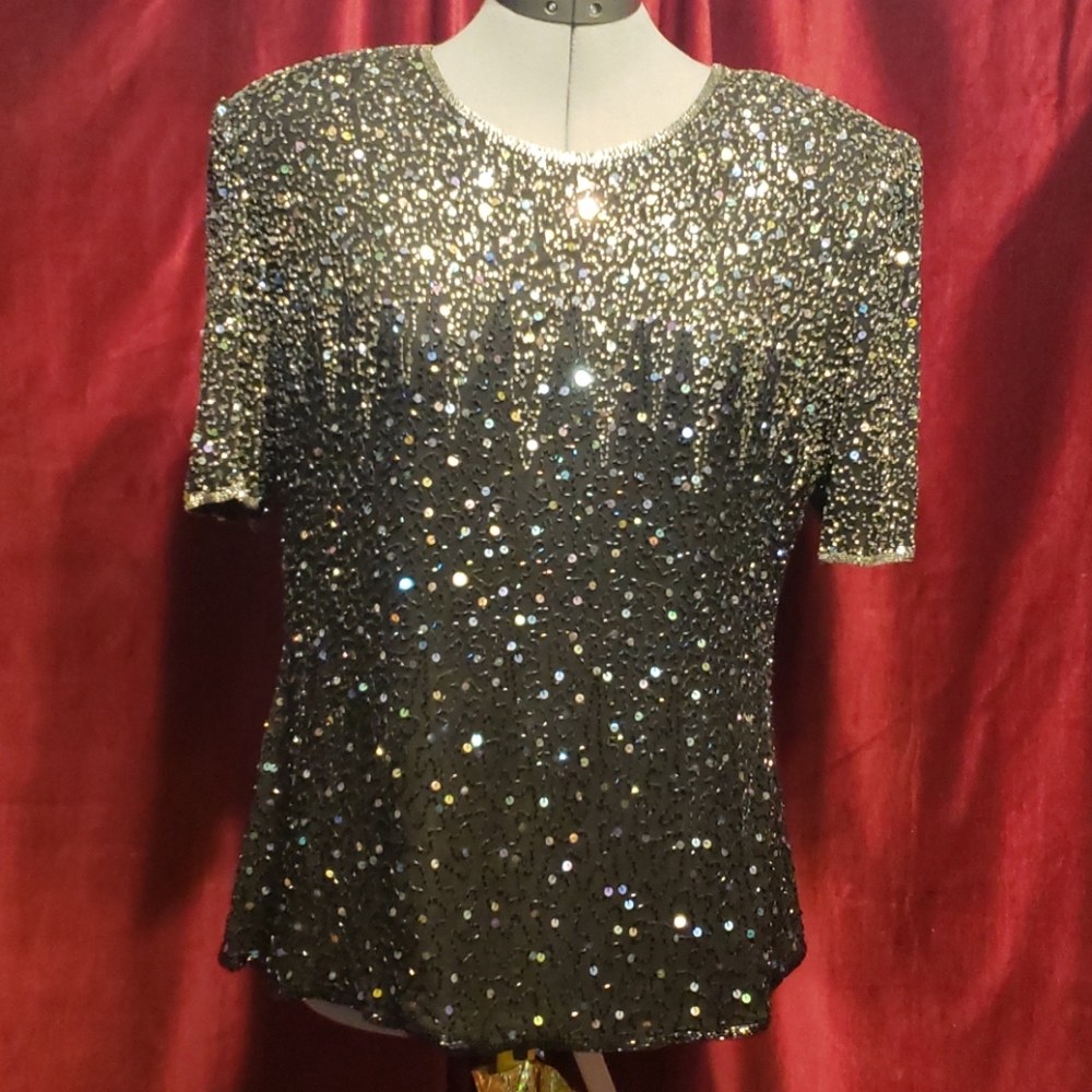 Stenay Iridescent Sequin Blouse
